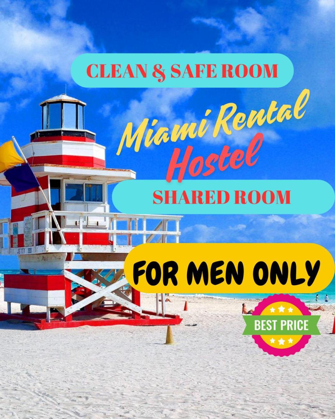 103 Miami Shared Rooms For Men Central Comfortable, Affordable Esterno foto